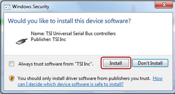 Detailed Installation Guide Installation Instructions 1. After downloading from the TSI website, as described in the Quick Installation Guide, run PortacountFirmwareXX.