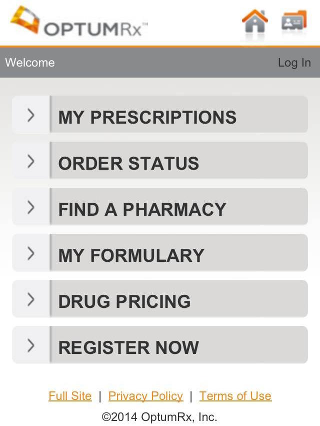 Mobile website Use your smartphone to access our mobile website where you can: Request prescription refills Check order status Locate a retail pharmacy Search your plan s formulary Register via our