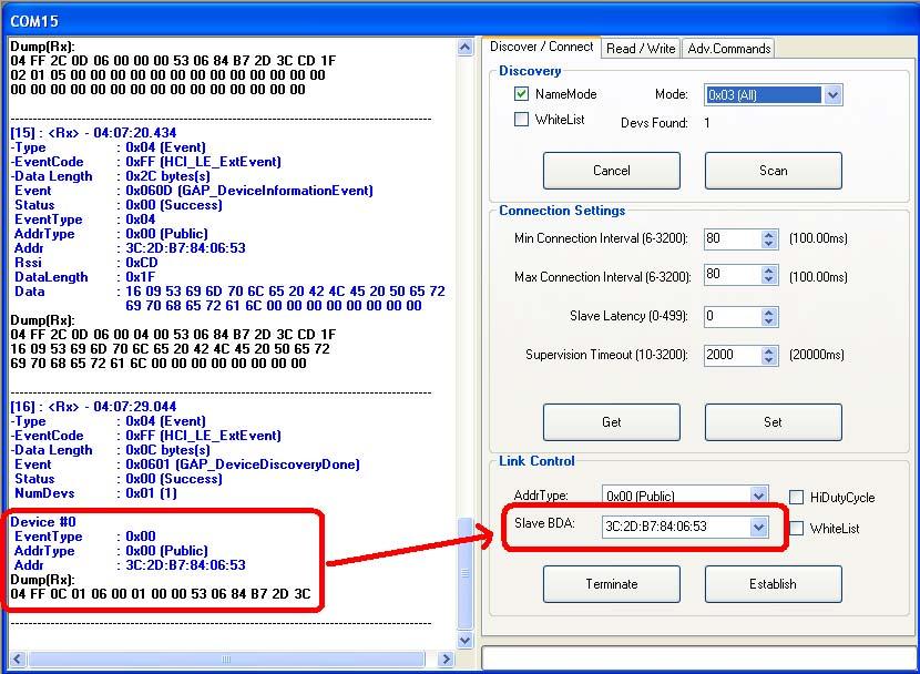 Figure 16 4.2.3 Selecting Connection Parameters Before establishing a connection, you will want to set up the desired connection parameters.