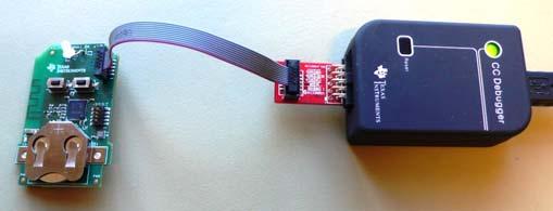 The BLE software development kit includes hex files for both the USB Dongle as well as the keyfob.