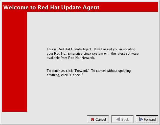 CHAPTER 4. RED HAT UPDATE AGENT Before you begin using Red Hat Network, you must create a username, password, and System Profile.
