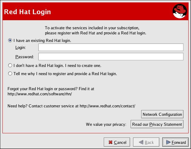 Reference Guide 4.2.1. Registering a User Account Before you create a System Profile, you must create a user account. Red Hat recommends that you do so through the website at https://rhn.redhat.