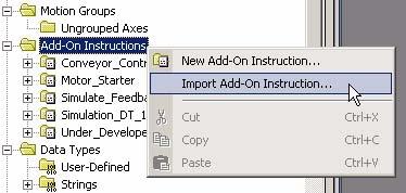 Designing Add-On Instructions Chapter 1 4. Check the Include referenced Add-On Instructions and User-Defined Types checkbox. 5. Click Export.