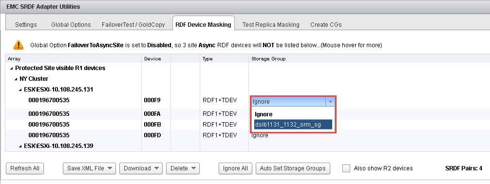 Installation and Configuration in a storage group within a masking view.