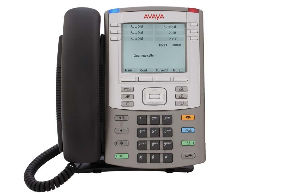 3.2.2 Accessing the Configuration Menu To access the configuration menu, power cycle the 11xx IP Deskphone and when the Avaya logo appears in the middle of the display, immediately press the four
