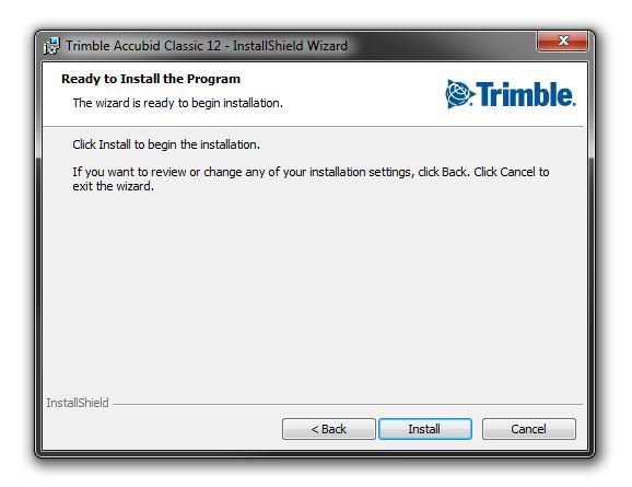 2 Installation 6. the Ready to Install the Program screen, click to Install to begin installing the selected features. 7.