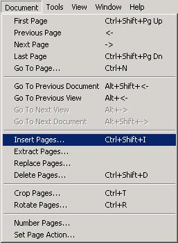 Page 14 Working with Pages Insert Pages You can combine PDF documents by inserting them into other PDF documents.