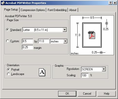 Creating PDFs with the Adobe PDF Writer Page 5 The PDF Writer is a