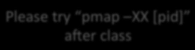Understanding the output of pmap Please try pmap