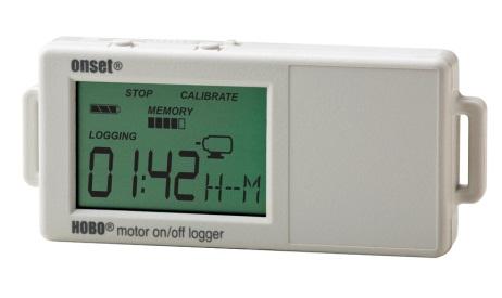 HOBO Motor On/Off Data Logger (UX90-004x) Manual The HOBO Motor On/Off data logger records motor on and off conditions by detecting the AC magnetic fields given off by a rotating motor using its