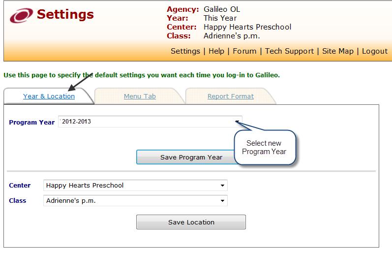 PROCESS To transfer all forms and their data to the new program year follow these steps: 1.