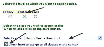 If you assign the scale to the: a.