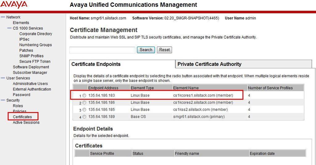 3.4. Create a TLS Certificate for Avaya Communication Server 1000E SIP Gateway From the Avaya Unified Communication