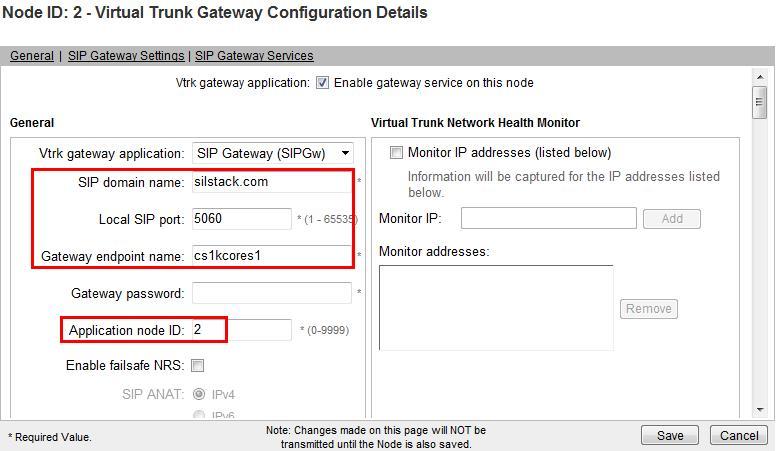 3.6. Configure Secure SIP Trunk to Avaya Aura Session Manager On CS 1000E UCM page; Expand System IP Network Nodes: Servers, Media Cards and click 2 in the Node ID column (not shown) to return to the