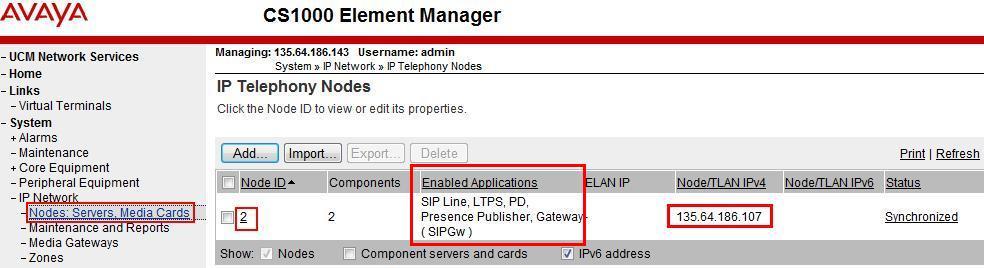 Login with the appropriate System Manager credentials. Avaya Unified Communications Management Elements page will be displayed.