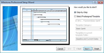 WIZARD Start with Step by Step or Select Predesigned Template 3.