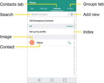 various features. Item Contacts tab Search Image Contact Show all contacts. Search contacts.