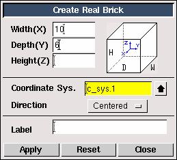 Procedure Step 1: Create a Brick 1.