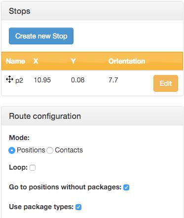 Route by MiR00 - Administrator 5/7 MiR > Route > Route plans > Create/Edit. Continue to build the route by creating new stops and edit existing.