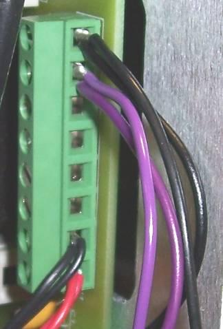Black Purple Route the black and purple wires to the DC convertor.
