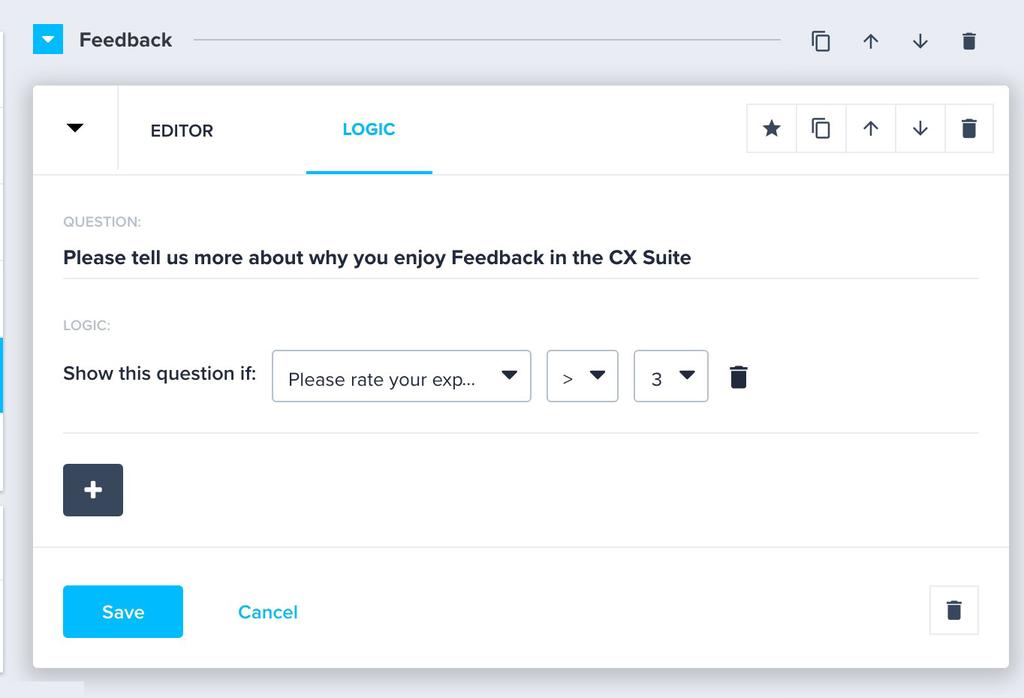 Within CX Suite for Feedback, you continue to have the ability to download CSV and PDF files. What was currently on a separate Reports tab is now in-line while viewing your analytics.