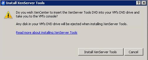 Assign the paging file to the second 20GB drive we set to 12GB 2. Set the Performance Options to Adjust for best performance 3. Update the XenTools via XenCenter Click on the Tools out of date.