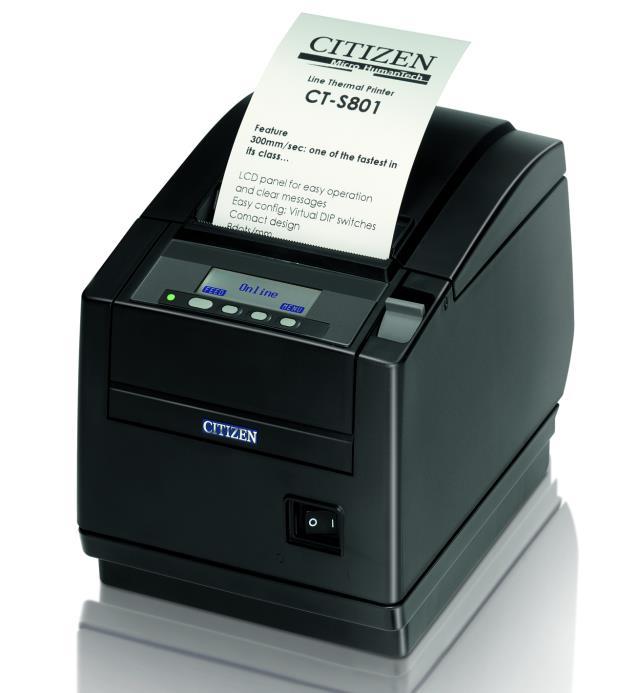 CT-S800 series 1 printer 2 designs Different applications need different design CT-S801 has top paper exit and is designed for retail CT-S851 has front paper exit and is