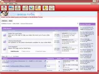 About the Forum Screen Find out what BrillKids has in store for you and your child!