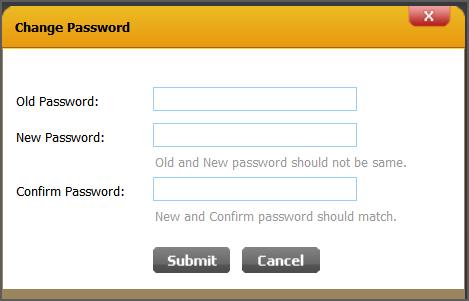 Click the Change Password button on the upper left.
