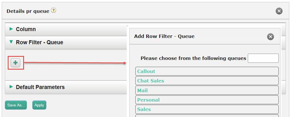 You can remove an element by clicking on its garbage bin. To add one or more elements click on the + sign to open the Add column window.