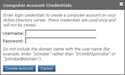 Cisco CWS WSA ment Guide Step 4: After clicking Join Domain, you will be presented with an authentication challenge.