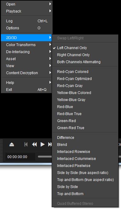 Both the context menu and the button are only available in the easydcp Player+ edition.