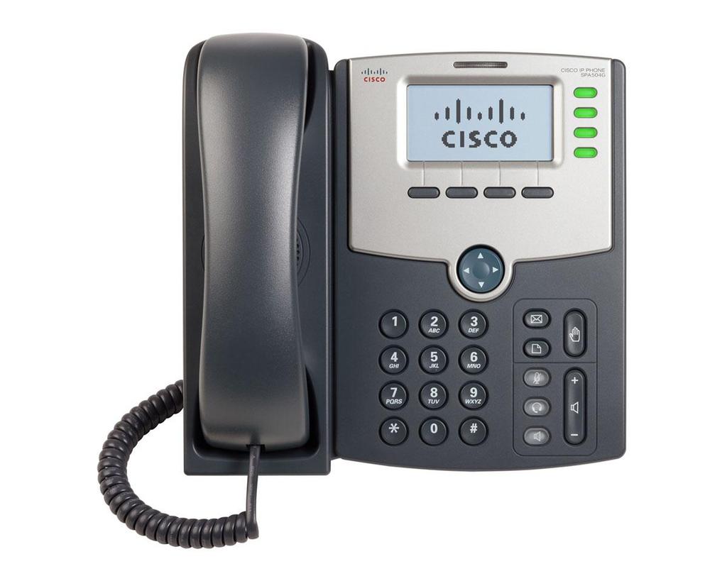 Cisco VoIP IP SPA504G Setup & User Guide About This Guide This guide is intended to show you how to install your phone and describes how to use some of the basic functions and features.