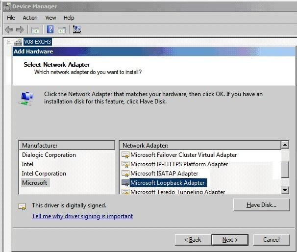 Step 3. (Windows Server 2008 or Windows Server 2008 R2 Only) Implement the Weak Host Model If you are using Windows Server 2003, you can skip to Step 4 Add the Loopback Adapter to your Site Bindings.