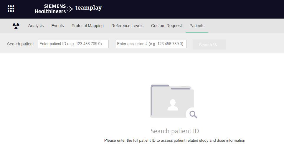 teamplay Dose: The reference level page s new design makes it easier for you to view all configured radiation dose units per modality
