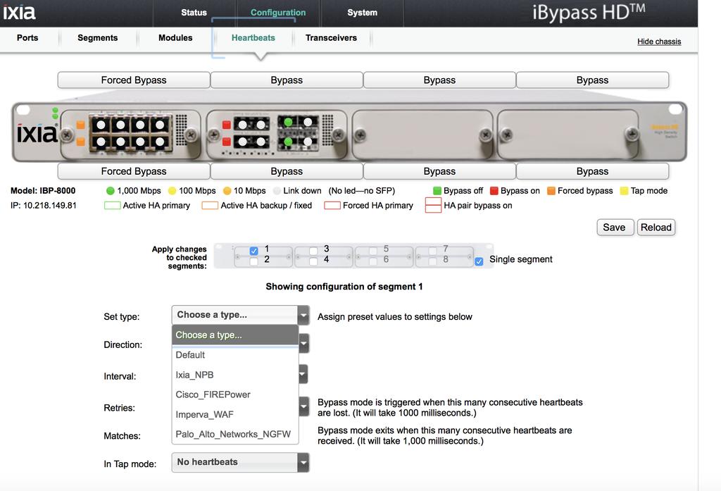 Central Management Support - Ixia s Indigo Pro, the only central management tool for bypass switches, simplifies and speeds ibypass HD configuration and management of tens to hundreds of devices.