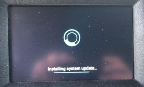 2. Turn the ignition and radio on and wait up to seven minutes for the update to start. The update process will only take a few minutes after it starts.