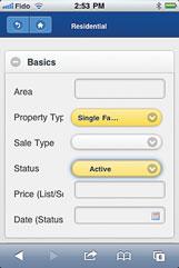 Search From the Home Page, select, Search to enter search criteria for a variety of property types. Select a Property Type to search.