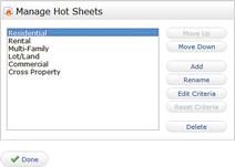6 Select a property type from the dropdown list. 8 7 Select a time frame from the dropdown list.