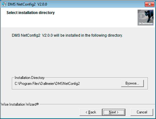 Fig. 3-1 Select installation directory dialogue ¾¾Change the Installation Directory, if necessary.