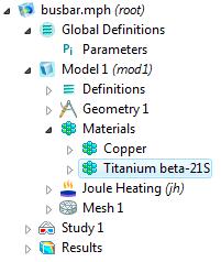Click the Material Browser window tab, and scroll down to Titanium beta-21s in the Built-In material folder and add this