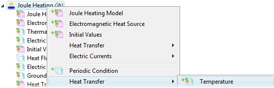 Moving on to the boundary conditions, specify the inlet and outlet for the heat transfer in the fluid domain.