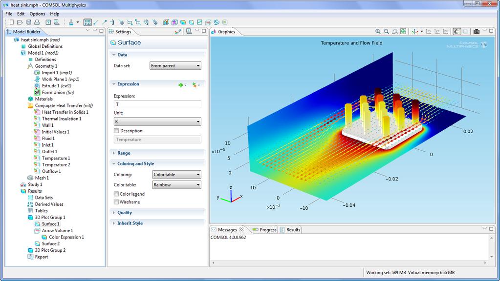 Capture the Concept COMSOL Multiphysics version 4 brings an unprecedented level of clarity to your simulation work by giving you both an organized model overview and a streamlined model-building