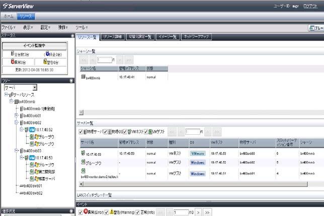 Managing Different Hypervisor Environments in a Single Screen The operation load is reduced via a