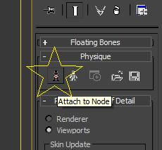 Then click attach to node icon After that click at Root of the bone!