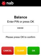 press OK Step 7 The current balance and available funds will