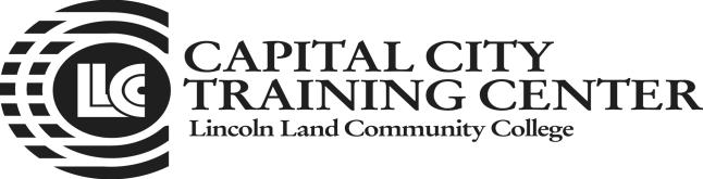 Lincoln Land Community College Capital City Training Center 130 West Mason Springfield, IL 62702 217-782-7436 www.llcc.