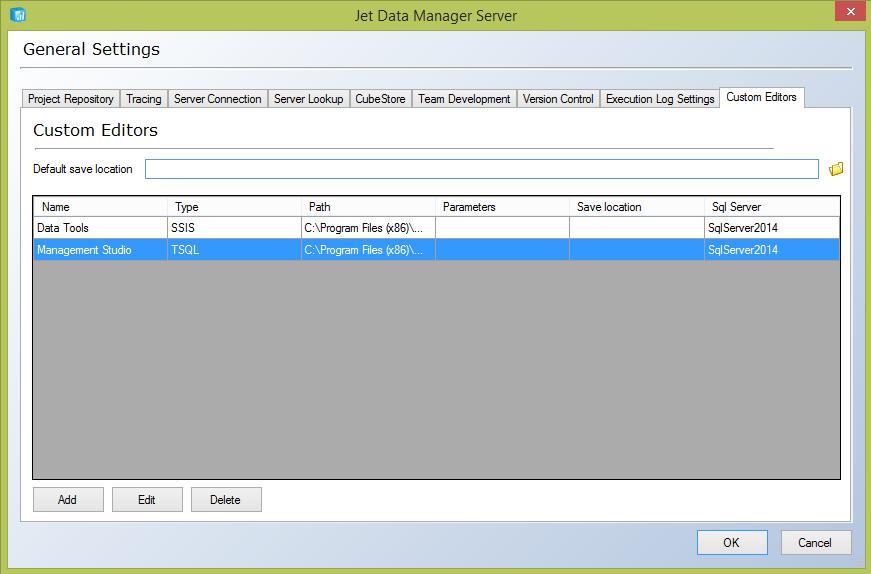 Managing Custom Editors To add, edit or delete a custom editor, click on the Tools tab in the ribbon and then click on General Settings in the Administration group.