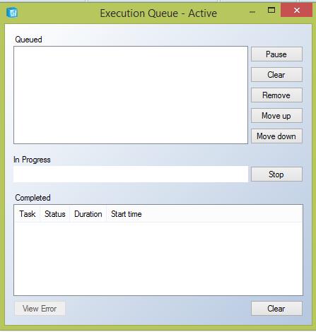 Adding Objects to the Execution Queue Adding an object to the Execution Queue is a simple