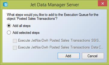 Click and hold the left mouse button on a table or an execution package, drag it to the Execution